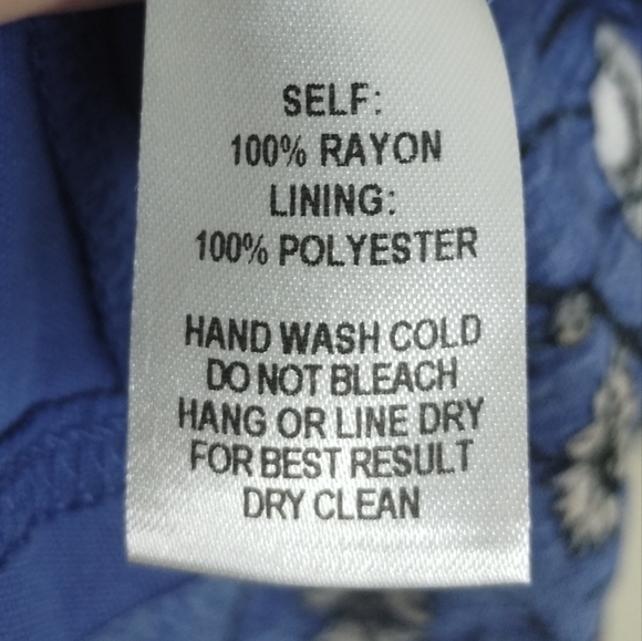 Lulu’s Botanical Bounty Blue Floral Print Skater Dress Size XL - Picture 5 of 6